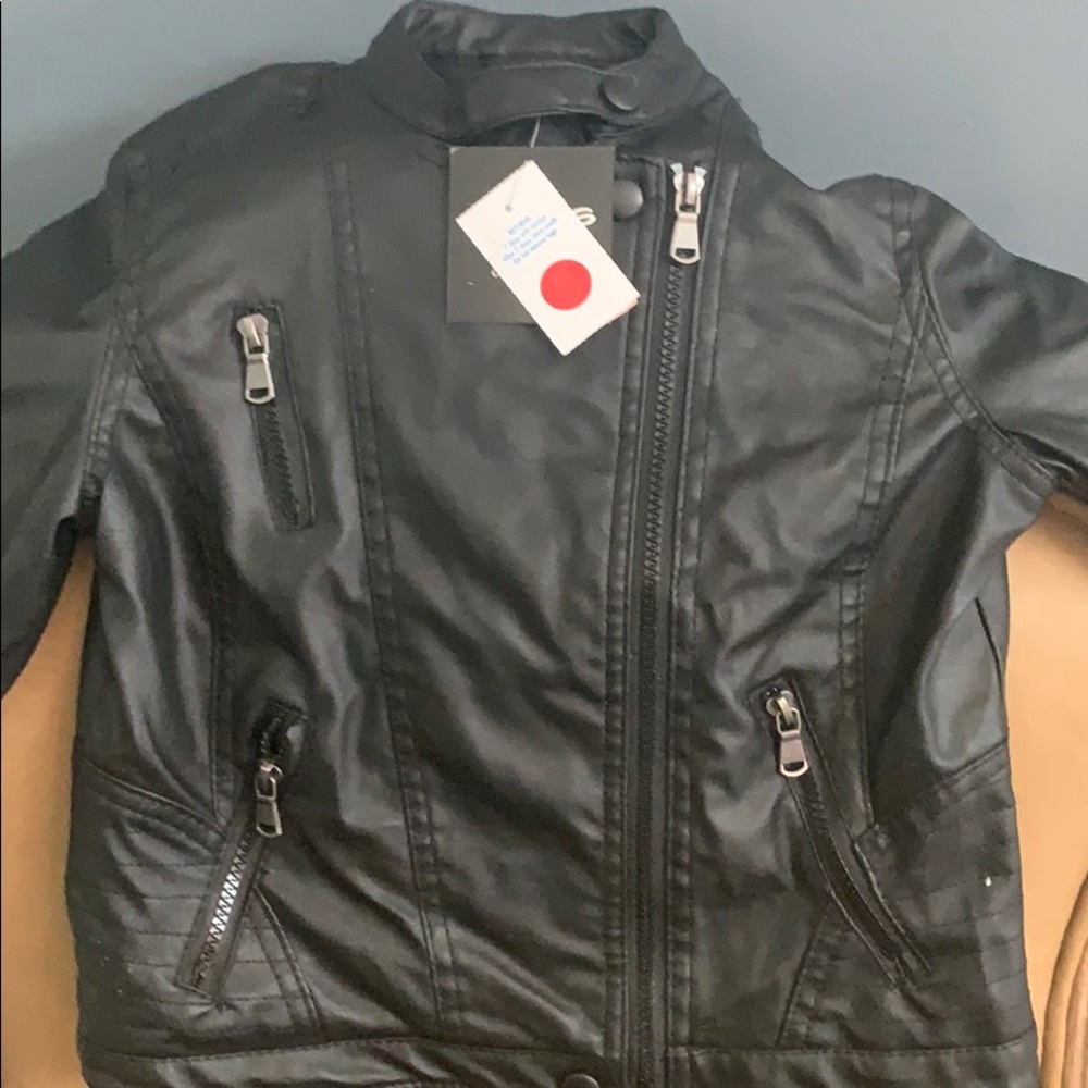 Girls size 10/12 Biker jacket with hood.